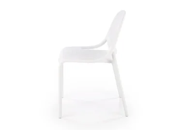 Minimalistinio stiliaus plastikinė balta kėdė K532, puikiai papildys jūsų interjerą.