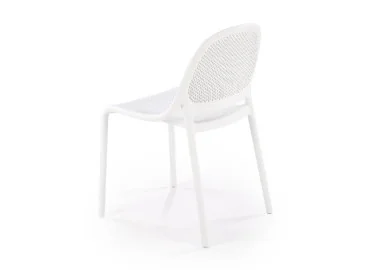 Minimalistinio stiliaus plastikinė balta kėdė K532, puikiai papildys jūsų interjerą.