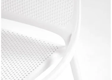 Minimalistinio stiliaus plastikinė balta kėdė K532, puikiai papildys jūsų interjerą.