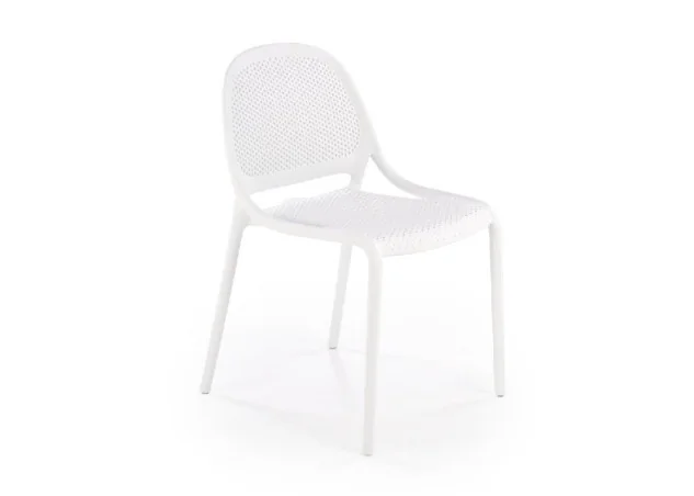 Minimalistinio stiliaus plastikinė balta kėdė K532, puikiai papildys jūsų interjerą.