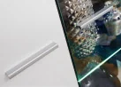 modernaus dizaino svetainės baldų komplektas baltos ir juodos spalvos.