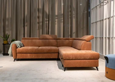 Minkštas kampas Comfy + pufas