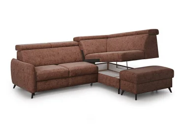 Minkštas kampas Comfy + pufas