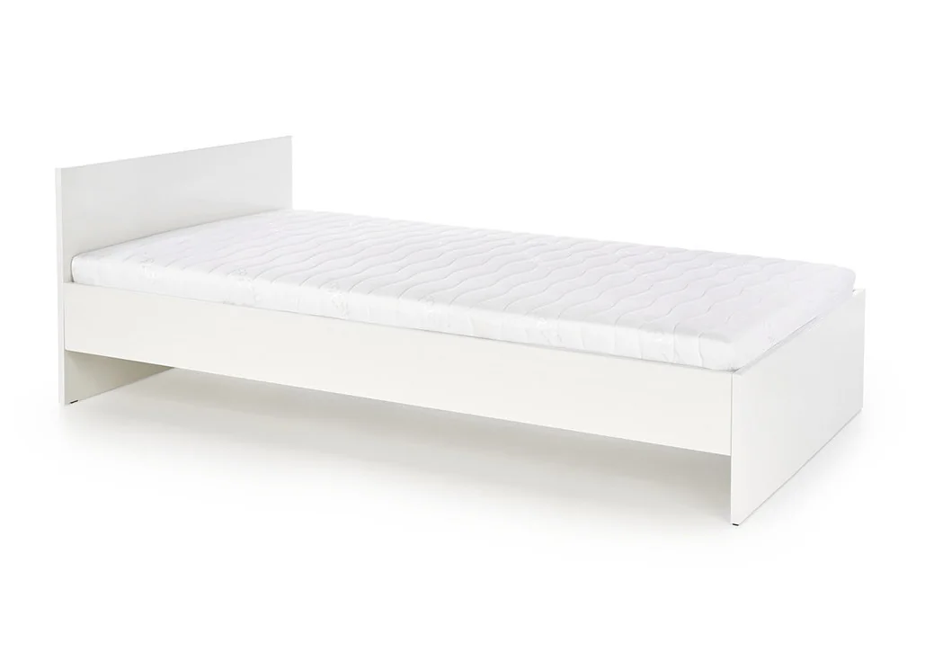 Baltos spalvos viengulė lova Lima, skirta 90x200 cm čiužiniui. Į lovos komplektaciją neįeina grotelės ir čiužinys.