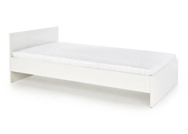 Baltos spalvos viengulė lova Lima, skirta 90x200 cm čiužiniui. Į lovos komplektaciją neįeina grotelės ir čiužinys.