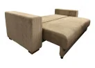 Ypatingai žavi, minkšta ir patogi smėlio spalvos sofa-lova ALL-CHI nepaliks abejingų! Sofa-lova su aukštos kokybės velvetiniu audiniu, erdvia patalynės dėže ir miegama dalimi, kurios dydis net 160 x 200 cm!