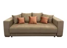 Ypatingai žavi, minkšta ir patogi smėlio spalvos sofa-lova ALL-CHI nepaliks abejingų! Sofa-lova su aukštos kokybės velvetiniu audiniu, erdvia patalynės dėže ir miegama dalimi, kurios dydis net 160 x 200 cm!