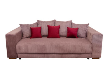 Ypatingai žavi, minkšta ir patogi alyvinės spalvos sofa-lova ALL-CHI nepaliks abejingų! Sofa-lova su aukštos kokybės velvetiniu audiniu, erdvia patalynės dėže ir miegama dalimi, kurios dydis net 160 x 200 cm!