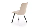 Elegantiška smėlio spalvos valgomojo kėdė K561 su milteliniu būdu dažytomis metalinėmis kojelėmis. Ergonomiškas nugaros atlošas garantuos komfortą sėdėjimo metu.