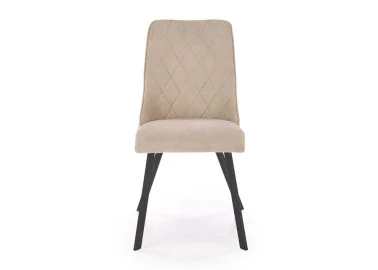 Elegantiška smėlio spalvos valgomojo kėdė K561 su milteliniu būdu dažytomis metalinėmis kojelėmis. Ergonomiškas nugaros atlošas garantuos komfortą sėdėjimo metu.