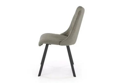 Elegantiška alyvuogių spalvos valgomojo kėdė K561 su milteliniu būdu dažytomis metalinėmis kojelėmis. Ergonomiškas nugaros atlošas garantuos komfortą sėdėjimo metu.
