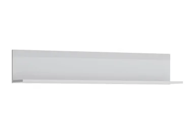 Minimalistinio stiliaus pakabinama lentyna matinės baltos spalvos.