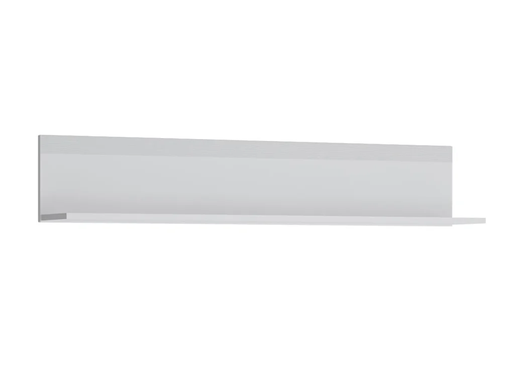 Minimalistinio stiliaus pakabinama lentyna matinės baltos spalvos.