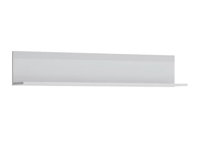Minimalistinio stiliaus pakabinama lentyna matinės baltos spalvos.