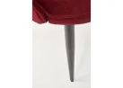 Bordo spalvos klasikinio stiliaus kėdė K366 su rombo formos dygsniais. Tvirtas veliūrinis audinys, stabilios metalinės kojos ir ergonomiška kėdės forma - suteiks ypatingai komfortišką sėdėjimą.