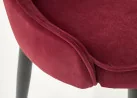 Bordo spalvos klasikinio stiliaus kėdė K366 su rombo formos dygsniais. Tvirtas veliūrinis audinys, stabilios metalinės kojos ir ergonomiška kėdės forma - suteiks ypatingai komfortišką sėdėjimą.
