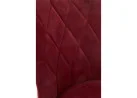 Bordo spalvos klasikinio stiliaus kėdė K366 su rombo formos dygsniais. Tvirtas veliūrinis audinys, stabilios metalinės kojos ir ergonomiška kėdės forma - suteiks ypatingai komfortišką sėdėjimą.