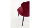 Bordo spalvos klasikinio stiliaus kėdė K366 su rombo formos dygsniais. Tvirtas veliūrinis audinys, stabilios metalinės kojos ir ergonomiška kėdės forma - suteiks ypatingai komfortišką sėdėjimą.