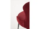 Bordo spalvos klasikinio stiliaus kėdė K366 su rombo formos dygsniais. Tvirtas veliūrinis audinys, stabilios metalinės kojos ir ergonomiška kėdės forma - suteiks ypatingai komfortišką sėdėjimą.