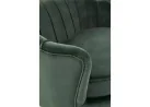 Elegantiška žalios spalvos veliūrinė sofa Amorinito XL. Ši dvivietė sofa pasiūta iš aukštos kokybės veliūrinio audinio, o kojelės pagamintos iš aukso spalvos milteliniu būdu dažyto plieno.