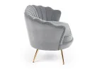 Elegantiška pilkos spalvos veliūrinė sofa Amorinito XL. Ši dvivietė sofa pasiūta iš aukštos kokybės veliūrinio audinio, o kojelės pagamintos iš aukso spalvos milteliniu būdu dažyto plieno.