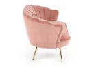 Elegantiška rožinės spalvos veliūrinė sofa Amorinito XL. Ši dvivietė sofa pasiūta iš aukštos kokybės veliūrinio audinio, o kojelės pagamintos iš aukso spalvos milteliniu būdu dažyto plieno.