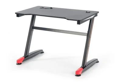 Kompiuterio stalas B40 – idealus pasirinkimas žaidėjams. Juodos ir raudonos spalvų derinys suteikia sportišką išvaizdą, o erdvus stalviršis ir ergonomiškas dizainas užtikrina komfortą ilgų žaidimų metu. Tvirta metalinių kojų konstrukcija garantuoja stabilumą ir patvarumą.