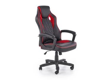 Biuro Baffin kėdė – ergonomiškas ir patogus pasirinkimas, idealiai tinkantis tiek namų biurui, tiek profesionaliai darbo aplinkai. Juoda kėdė su raudonais akcentais užtikrina komfortą ilgam sėdėjimui, o reguliuojamas aukštis ir lengvo siūbavimo funkcija leidžia ją pritaikyti pagal individualius poreikius.