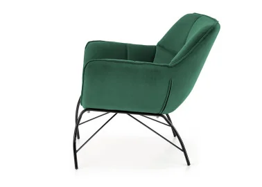 Belton fotelis – elegantiškas ir komfortabilus pasirinkimas, su tamsiai žalia spalva ir ergonomišku dizainu, užtikrinantis patogų poilsį. Puikiai tinka tiek moderniems, tiek tradiciniams interjerams.