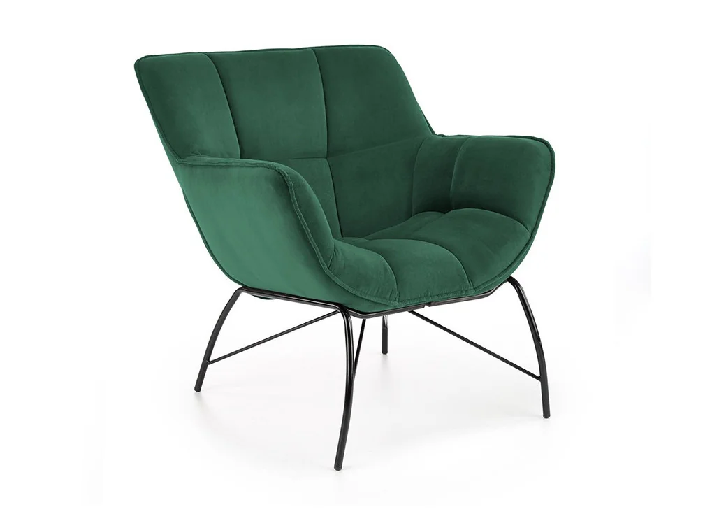 Belton fotelis – elegantiškas ir komfortabilus pasirinkimas, su tamsiai žalia spalva ir ergonomišku dizainu, užtikrinantis patogų poilsį. Puikiai tinka tiek moderniems, tiek tradiciniams interjerams.
