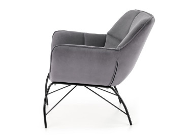 Belton fotelis – elegantiškas ir komfortabilus pasirinkimas, su pilkos spalvos veliūriniu audiniu ir ergonomišku dizainu, užtikrinantis patogų poilsį. Puikiai tinka tiek moderniems, tiek tradiciniams interjerams.