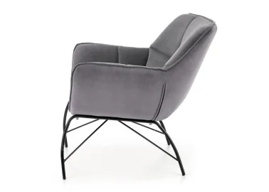 Belton fotelis – elegantiškas ir komfortabilus pasirinkimas, su pilkos spalvos veliūriniu audiniu ir ergonomišku dizainu, užtikrinantis patogų poilsį. Puikiai tinka tiek moderniems, tiek tradiciniams interjerams.