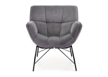 Belton fotelis – elegantiškas ir komfortabilus pasirinkimas, su pilkos spalvos veliūriniu audiniu ir ergonomišku dizainu, užtikrinantis patogų poilsį. Puikiai tinka tiek moderniems, tiek tradiciniams interjerams.