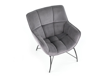 Belton fotelis – elegantiškas ir komfortabilus pasirinkimas, su pilkos spalvos veliūriniu audiniu ir ergonomišku dizainu, užtikrinantis patogų poilsį. Puikiai tinka tiek moderniems, tiek tradiciniams interjerams.