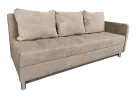 Sofa - ELE-BEN 89 – stilingas ir funkcionalus baldas su išskleidžiama miego funkcija. Smėlio spalvos modelis su trimis dvipusėmis pagalvėmis. Idealus svetainei, miegamajam ar kitoms erdvėms. Kampo pusė universali!