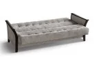 Baldų komplektas MAR-ROK  – elegantiško dizaino svetainės baldų komplektas su miegamąja funkcija ir patalynės dėže. Komplektą sudaro trivietė sofa ir du foteliai. Galite rinktis net iš keturių stilingų spalvų – šviesiai pilkos, tamsiai pilkos, žalios arba kreminės, todėl baldą lengvai priderinsite prie savo interjero ir sukursite norimą nuotaiką namuose.