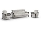 Baldų komplektas MAR-ROK  – elegantiško dizaino svetainės baldų komplektas su miegamąja funkcija ir patalynės dėže. Komplektą sudaro trivietė sofa ir du foteliai. Galite rinktis net iš keturių stilingų spalvų – šviesiai pilkos, tamsiai pilkos, žalios arba kreminės, todėl baldą lengvai priderinsite prie savo interjero ir sukursite norimą nuotaiką namuose.
