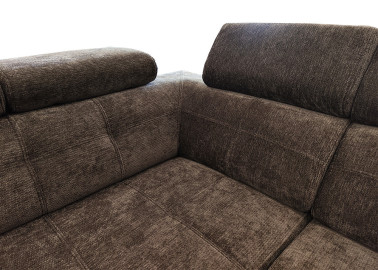 Stilingas, patogus minkštas kampas PYK-ATL su kasdieniam naudojimui tinkama miegojimo funkcija ir patalynės dėže.