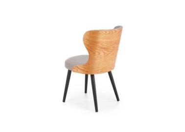 K452 chair color grey  natural oak3
