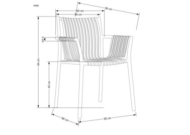 K492 chair white2