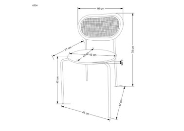 K524 chair light brown2