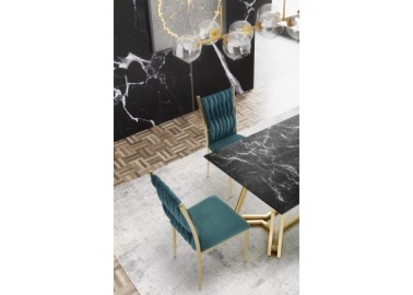 KONAMI table color top - black marble legs - gold3