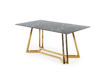 KONAMI table color top - black marble legs - gold9