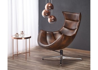 LUXOR leisure chair color dark brown1