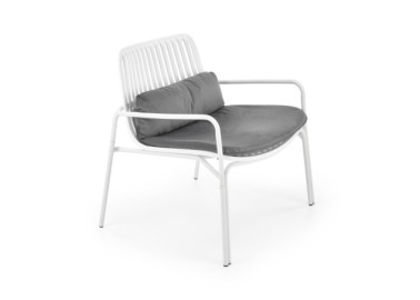 MELBY leisure chair white  grey4