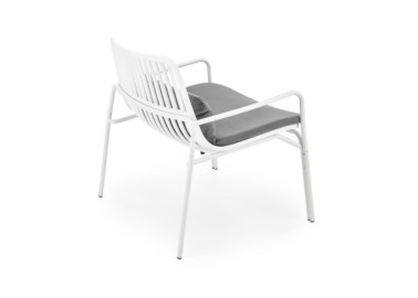 MELBY leisure chair white  grey5