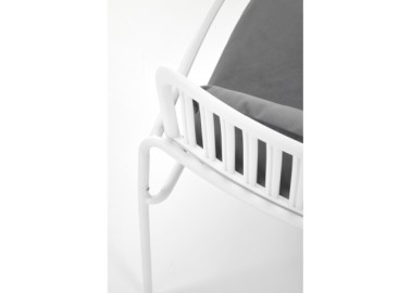 MELBY leisure chair white  grey7