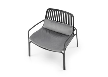 MELBY leisure chair black  grey1