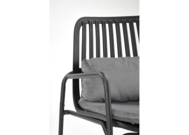 MELBY leisure chair black  grey6