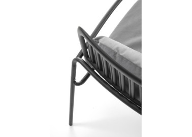 MELBY leisure chair black  grey7